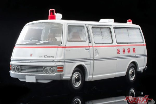 【ミニカー通販】『大都会』シリーズも登場！石原裕次郎さん演じる宗方が乗る初代キャラバン救急車が予約開始！