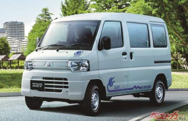 こちらはミニキャブMiEV。12年間で約1万3000台を販売(2023年10月末時点)