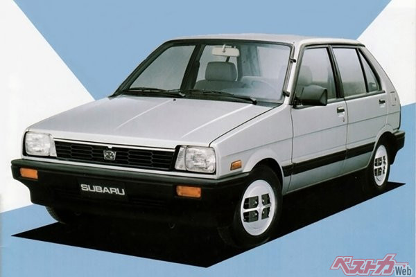 1984年に登場した初代スバル ジャスティ。軽自動車のレックスをベースとしたリッターカーだった