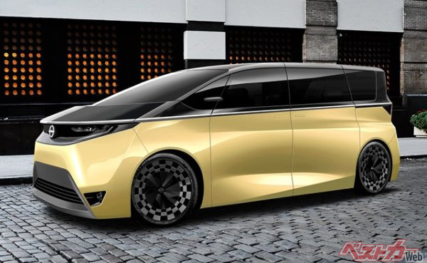 新型エルグランドの予想CG。登場が待ち遠しい一台だ!