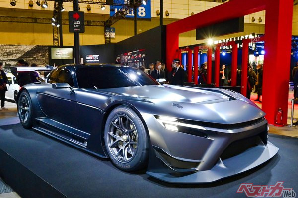 2022年の東京オートサロンで公開したGR GT3。このエンジンも鋭意開発中