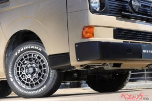 キャンプ映えハンパない!!　職人さんも大満足だろ!!　ウェッズホイールでハイエース超カッコよくなるゾ!!