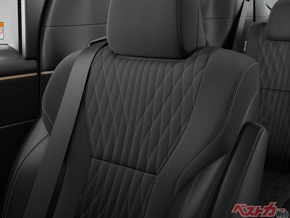 G“サイドリフトアップチルトシート装着車”（内装色 ： ブラック）シート表皮 ： ファブリック＋合成皮革