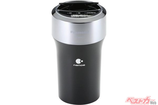 パナソニックのナノイー発生機「F-GMK01-K」。写真はクロームブラック。シャイニーホワイトもあり