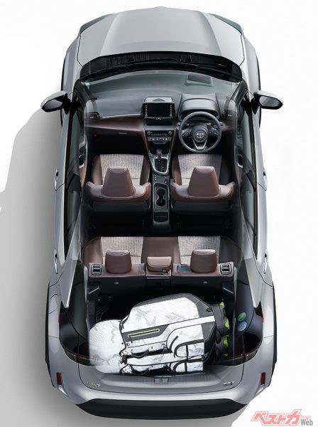 リヤシートアレンジ(Standard mode/2020年8月発売開始時の公式画像より)