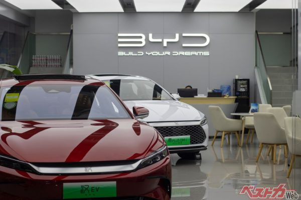 2023年10-12月期、中国BYDがBEVの世界販売台数でテスラを抜いて世界一位となった。通年の販売台数も300万台を突破した