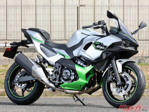 【大阪MCショー速報】Ninja7 Hybridの実車をチェック、世界初バイクだけに独特な装備が数多い！【モーターサイクルショー2024】