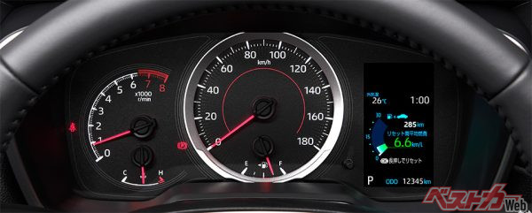 アナログメーター＋4.2インチTFTカラーマルチインフォメーションディスプレイ G（ガソリン車）（2021年9月発売開始時の公式画像より）