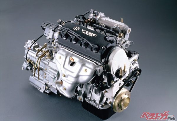 5代目シビックVTiの積んでいた1.5LSOHCのD15B型エンジン。最高出力130ps/最大トルク14.1kgmを発揮