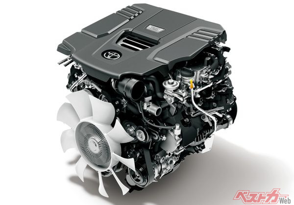 3.3L V6ツインターボディーゼルエンジン（F33A-FTV）（2021年8月 発売開始時の公式画像より）