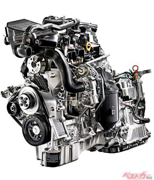 ツインカムDVVT3気筒12バルブインタークーラーターボ付エンジン（2019年10月 発売開始時の公式画像より）