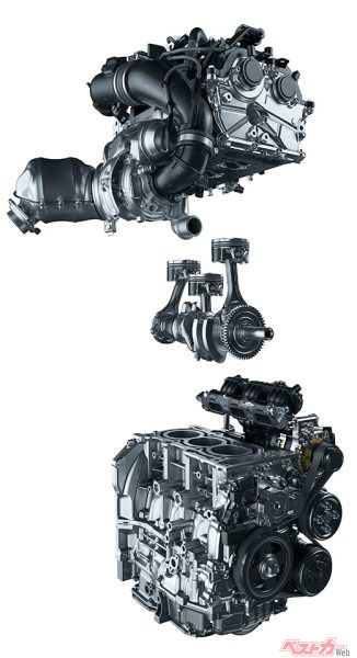 1.6L直列3気筒インタークーラーターボエンジン“G16E-GTS（2020年9月4日 発売開始時の公式画像より）