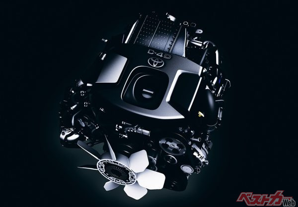 2.8L 直列4気筒ディーゼルターボエンジン（2019年12月 発売開始発表時の公式画像より）