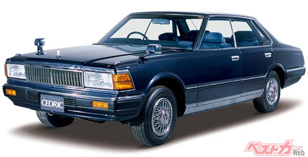 1979年秋登場した日本最初のターボ搭載車、日産セドリック。10モード燃費は2LのNAとほぼ同等だった