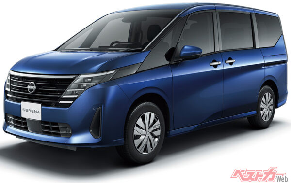 セレナ X ボディーカラー アズライトブルー（2022年11月 フルモデルチェンジ発表時の公式画像より）