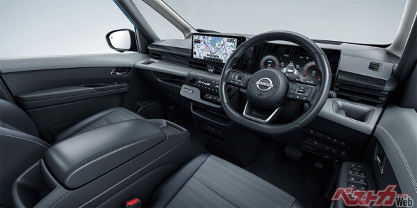 セレナ e-POWER LUXION 内装色 プレミアム（2022年11月 フルモデルチェンジ発表時の公式画像より）