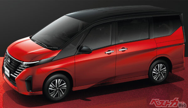 外装イメージ カーディナルレッド／スーパーブラック 2トーン（2022年11月 フルモデルチェンジ発表時の公式画像より）