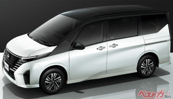 外装イメージ プリズムホワイト／スーパーブラック 2トーン（2022年11月 フルモデルチェンジ発表時の公式画像より）