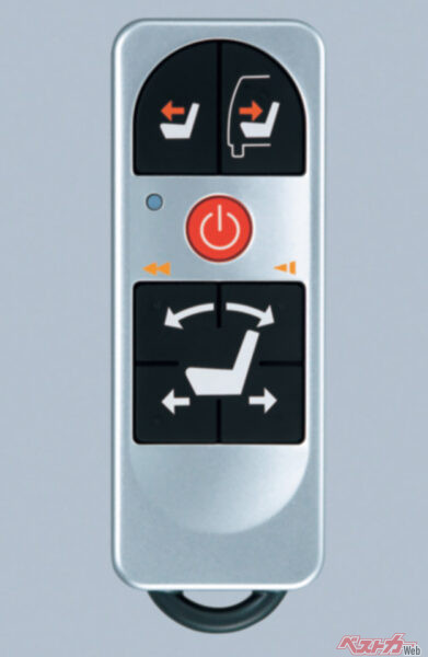 新型セレナ_スライドアップシート用多機能ワイヤレスリモコン（2022年11月 フルモデルチェンジ発表時の公式画像より）