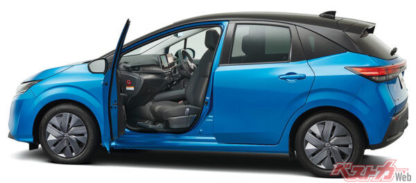 日産 ノート 助手席回転シート（2020年11月 発売開始発表時の公式画像より）