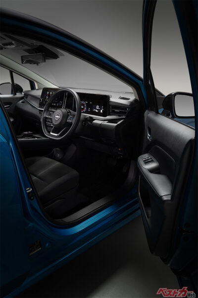日産 新型ノートデザイン インテリア（2020年11月 発売開始発表時の公式画像より）