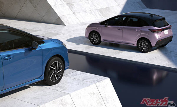 日産 新型ノートデザイン イメージ（2020年11月 発売開始発表時の公式画像より）