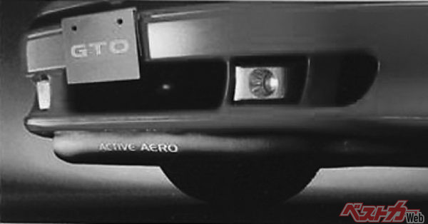 アクティブエアロシステム （1990年GTO） 速度に応じてフロント＆リアスポが自動で動く