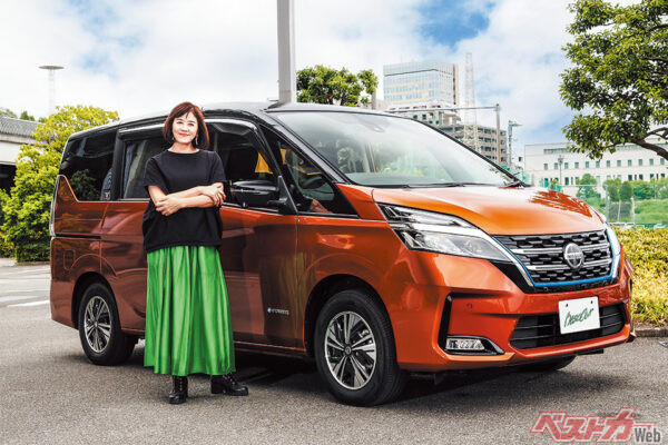 フリーアナウンサー 武内陶子さんと愛車の日産セレナe-POWER