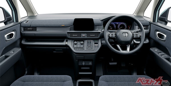 STEP WGN e:HEV AIR(FF) インパネ　ブラック（2022年5月 新型発表時の公式画像より）