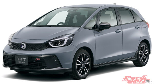 e:HEV RS(FF) フロント7:3スタイリング (スレートグレー・パール)（2022年10月 マイナーモデルチェンジ実施時の公式画像より）