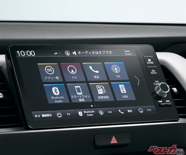 Honda CONNECTディスプレー（2022年10月 マイナーモデルチェンジ実施時の公式画像より）