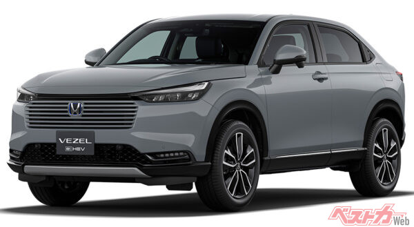 e:HEV Z(FF) フロント7:3スタイリング スレートグレー・パール（2024年4月 マイナーチェンジ実施時の公式画像より）