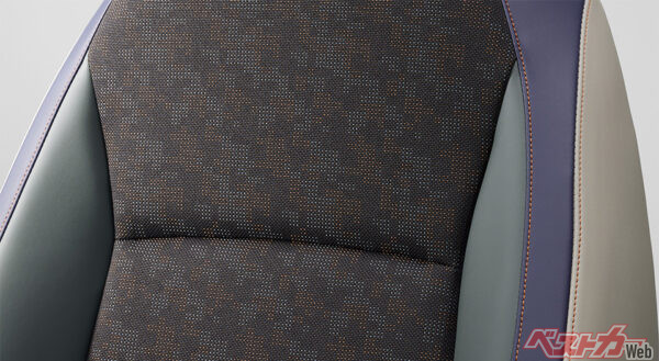 e:HEV X・HuNT パッケージ コンビシート（プライムスムース×ファブリック）（2024年4月 マイナーチェンジ実施時の公式画像より）
