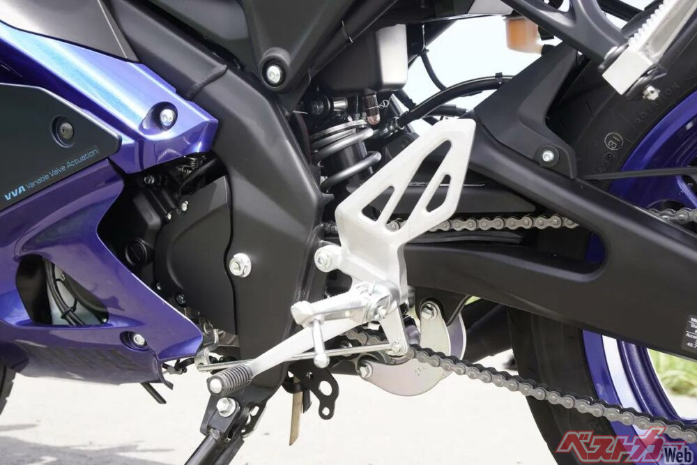 一体感のある作り込み。YZF-R125は操る楽しさを存分に味わえる。