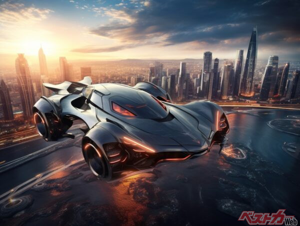 誰もが一度が夢に見た空飛ぶクルマが実用化される日は近いかもしれない(Nipon@Adobestock)