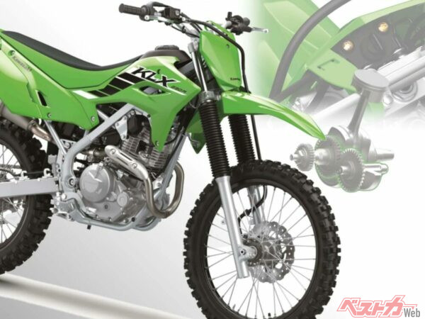 KLX230Rが大幅モデルチェンジ！ 新外装にメインキー採用、エンジンにはバランサーも装備