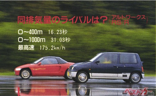 ターボパワーで圧倒的に速いアルトワークス。4WDのRS/Rでは16秒台と軽では断トツ。だが、爽快感は？