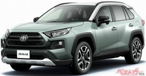 日本では2019年にデビューしたRAV4（5代目）。4代目は日本では販売されなかったので、本モデルで2年ぶりに国内復活をはたした