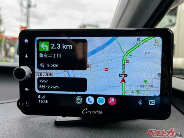 スマホ単体はもちろん「Android Auto」でも使える。