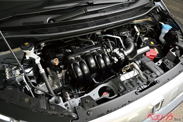 e:HEVは1.5L、直4DOHC（106ps/13.0kgm）＋モーター（123ps/25.8kgm）。通常時はほぼモーター走行