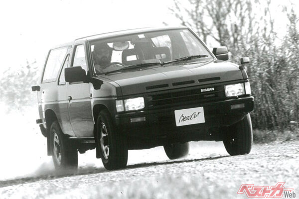 1986年8月デビューの初代テラノ。走りのいい「オフロードのZカー」との異名を取った