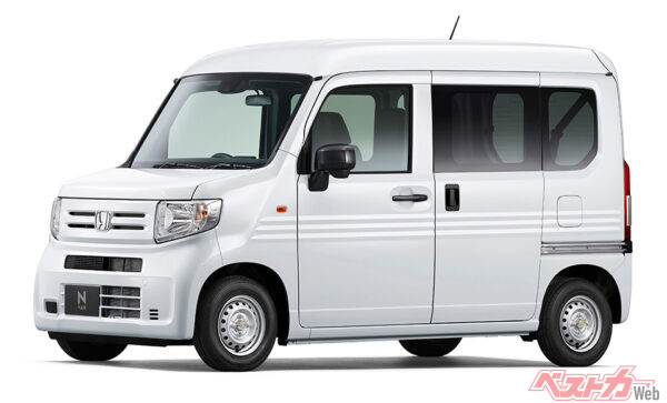 ホンダ N-VAN。ホンダのビジネスモデルといえるのはこのN-VANとフリードAIR Bizの2車種のみだが、フリードAIR Bizの登場にトヨタディーラーは戦々恐々としているという