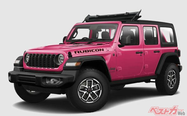 ピンクのボディカラー、トゥスカデロ P/C（Unlimited Rubicon）