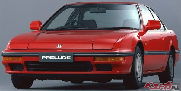 1980年代後半のデートカーといえば3代目プレリュードだろう。S13シルビアはこのプレリュードに対抗して開発されたモデルだった