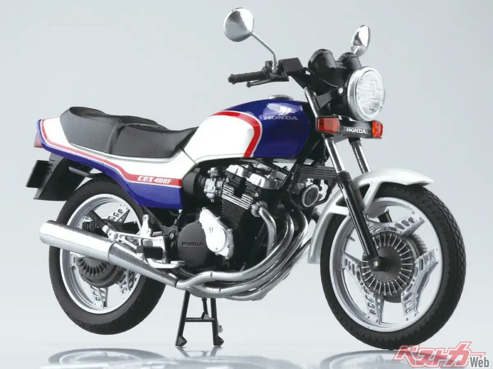 Honda CBX400F パール/キャンディブルー