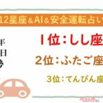 【12星座＆AI&安全運転占い】今日のあなたの運勢は？