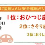 【12星座＆AI&安全運転占い】今日のあなたの運勢は？