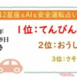 【12星座＆AI&安全運転占い】今日のあなたの運勢は？