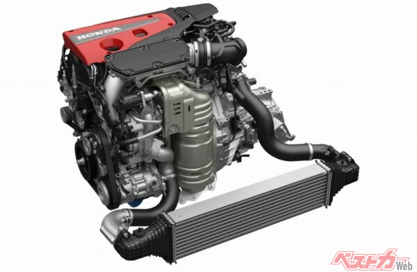 先代タイプRの2.0L VTECターボエンジンの骨格をベースに、ターボチャージャー刷新などによって、最高出力は243kW(330PS)、最大トルクは420Nmを達成する