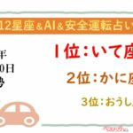 【12星座＆AI&安全運転占い】今日のあなたの運勢は？